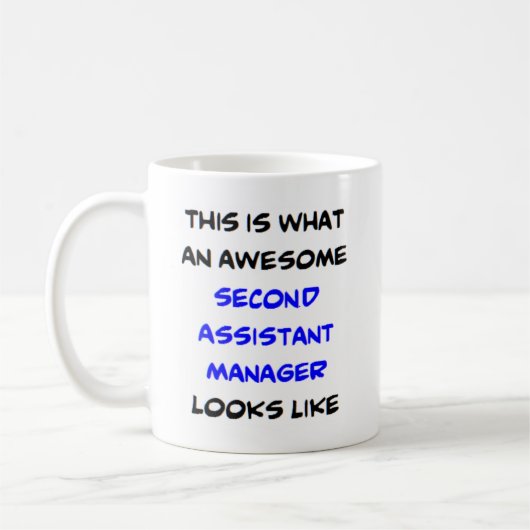 Stellvertretender Geschäftsführer, zweitens, phant Kaffeetasse (Links)