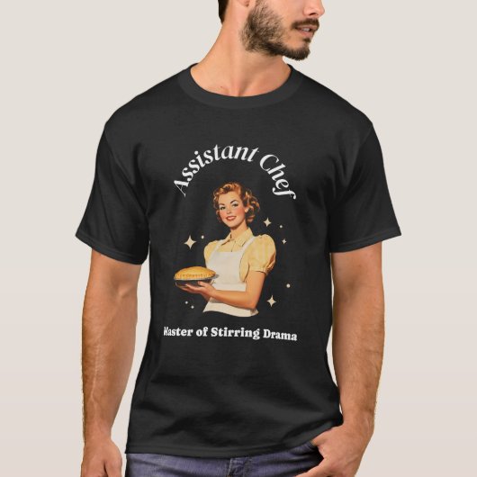 Stellvertretender Koch Master of Stirring Drama Fu T-Shirt (Vorderseite)