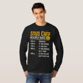Stellvertretender Küchenchef Stundensatz Sous Ch T-Shirt (Vorne ganz)