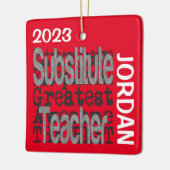 Stellvertretender Lehrer Extraordinär CUSTOM Keramikornament (Links)