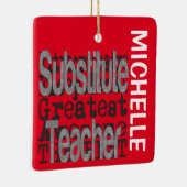 Stellvertretender Lehrer Extraordinär CUSTOM Keramikornament (Rechts)