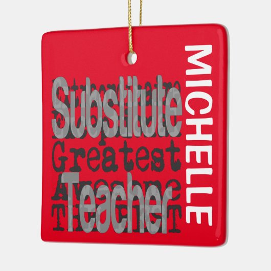 Stellvertretender Lehrer Extraordinär CUSTOM Keramikornament (Links)