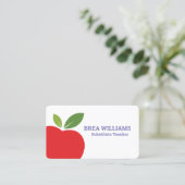 Stellvertretender Lehrer Tutor Visitenkarte (Stehend Vorderseite)