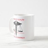 Stellvertretender medizinischer Prüfer Kaffeetasse (Vorderseite Links)