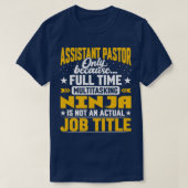 Stellvertretender Pfarrer Titel Funny Assistant Pr T-Shirt (Design vorne)