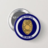 Stellvertretender Polizeichef Button (Vorne & Hinten)