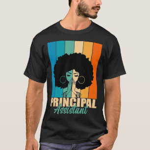Stellvertretender Schulleiter Afro Berufsbezeichnu T-Shirt