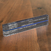 Stellvertretender Sheriff Abzeichen Police Flag Th Namensplakette (Seite)