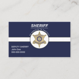 Stellvertretender Sheriff Business Card Visitenkarte