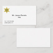 Stellvertretender Sheriff Custom Visitenkarte (Vorne/Hinten)