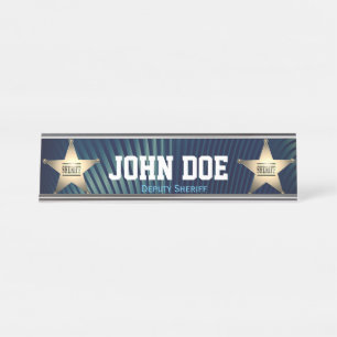 Stellvertretender Sheriff Desk Name Plate Schreibtischnamensplakette