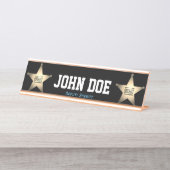 Stellvertretender Sheriff Desk Name Plate Schreibtischnamensplakette (Vorderseite )