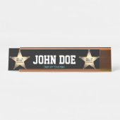 Stellvertretender Sheriff Desk Name Plate Schreibtischnamensplakette (Vorderseite )