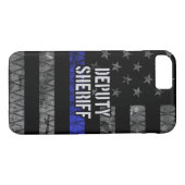 Stellvertretender Sheriff Distressed Flag Case-Mate iPhone Hülle (Rückseite (Horizontal))