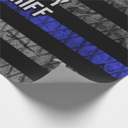 Stellvertretender Sheriff Distressed Flag Geschenkpapier (Ecke)