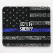 Stellvertretender Sheriff Distressed Flag Mousepad (Vorne)