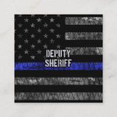 Stellvertretender Sheriff Distressed Flag Rabattkarte (Vorderseite)