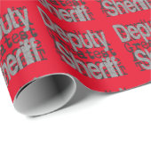 Stellvertretender Sheriff Extraordinator Geschenkpapier (Rolleneckpunkt)