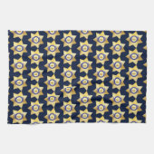 Stellvertretender Sheriff Gold Star Abzeichen Geschirrtuch (Horizontal)