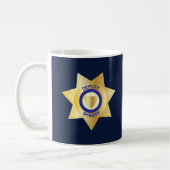 Stellvertretender Sheriff Gold Star Abzeichen Kaffeetasse (Links)