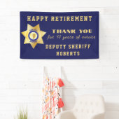 Stellvertretender Sheriff Happy Retirement Party Banner (Insitu)