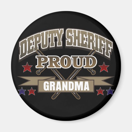 Stellvertretender Sheriff Proud Grandma Magnet (Vorne)
