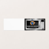 Stellvertreter mit Schlüssel | Mikrowellengerät Visitenkarten (Außenseite Aufgefaltet)