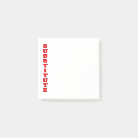 Stellvertreter Post-it Klebezettel (Vorderseite)