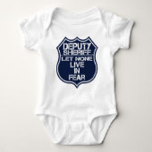 Stellvertreter Sheriff Ließ niemanden in Furchtmot Baby Strampler (Vorderseite)