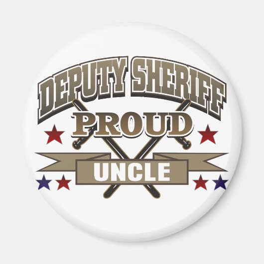 Stellvertreter Sheriff Proud Onkel Magnet (Vorne)