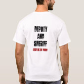 Stellvertreter und Sherrif T-Shirt (Rückseite)