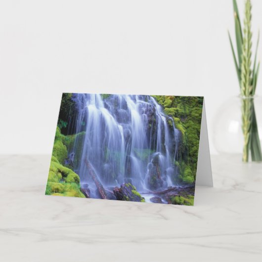 Stellvertreterfallen in Oregons zentralen Kaskaden Karte (Vorderseite)