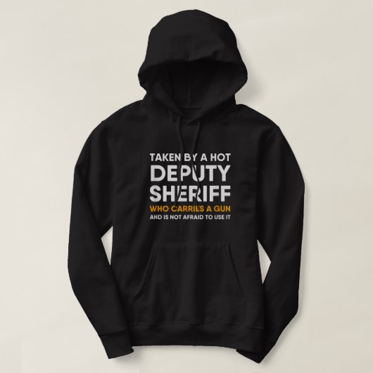 Stellvertreterin Sheriff Girlfriend Boyfriend Ehef Hoodie (Design vorne)