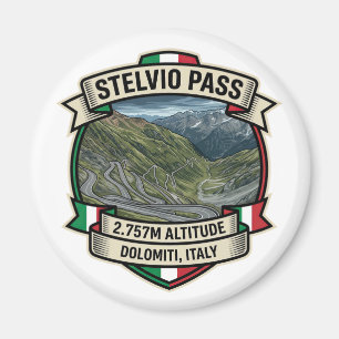 Stelvio Pass - Alpine Motorsport Straße Magnet
