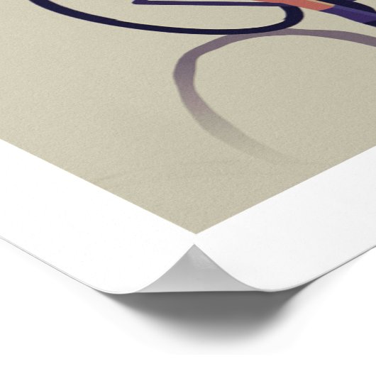 Stelvio - Radfahrplakat Poster (Ecke)