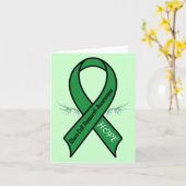 Stem Cell Awareness Ribbon Karte (Gelbe Blume)
