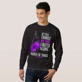 Stem Cell Research Awareness Month Gloves Purple R Sweatshirt (Vorne ganz)