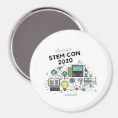 STEM CON 2020 Button-Magnet Magnet (Vorderseite/Rückseite)