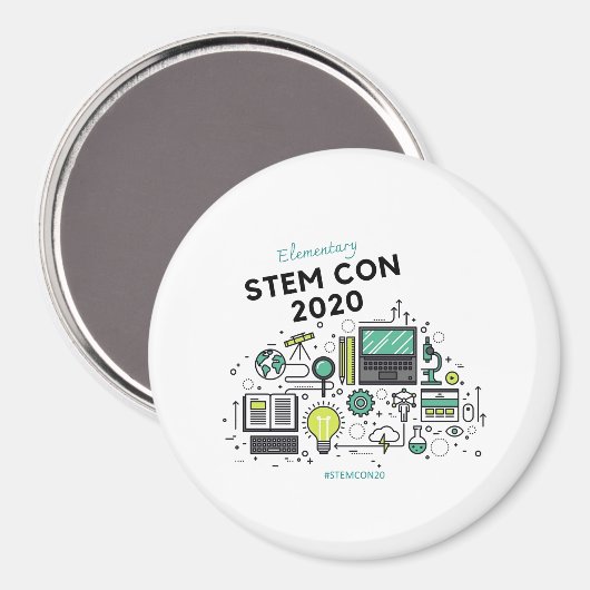 STEM CON 2020 Button-Magnet Magnet (Vorderseite/Rückseite)