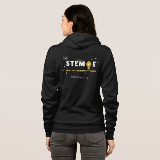 STEM ・ E Zipper Sweatshirt (Schwarz voll)