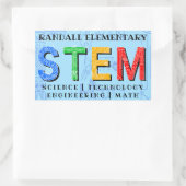 STEM Educational Rechteckiger Aufkleber (Tasche)