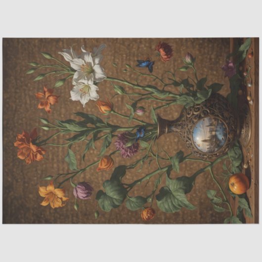 Stem Floral London Genie Vase Seidenpapier (Vorderseite)