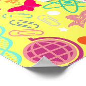 STEM Girls Rock Inspiration Gelbes Poster (Ecke)