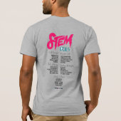 STEM-Ideen für Männer - grau T-Shirt (Rückseite)