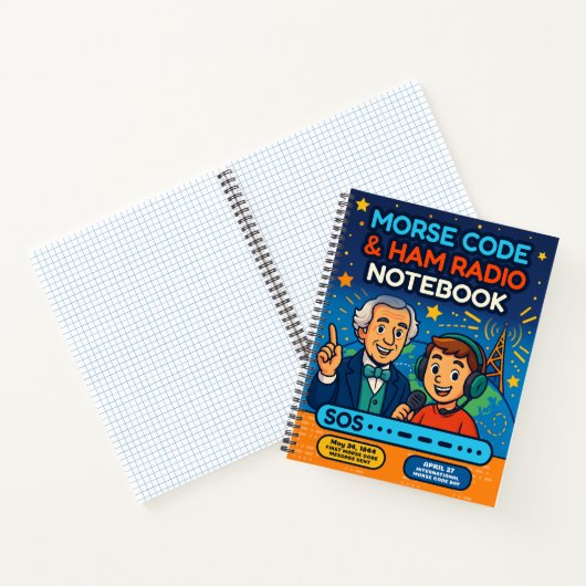 STEM Inspiriert Morse Code & HAM Radio für Kinder Notizblock (Innenseite)