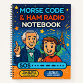 STEM Inspiriert Morse Code & HAM Radio für Kinder Notizblock (Vorderseite)