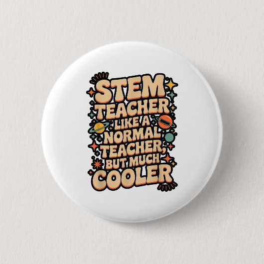 Stem-Lehrer-Definition Lustige Wissenschaft Mathem Button (Vorderseite)