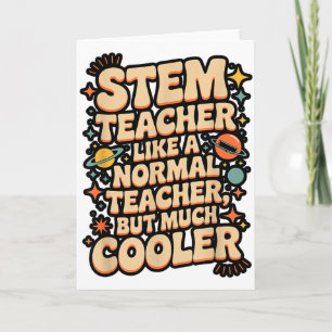 Stem-Lehrer-Definition Lustige Wissenschaft Mathem Karte