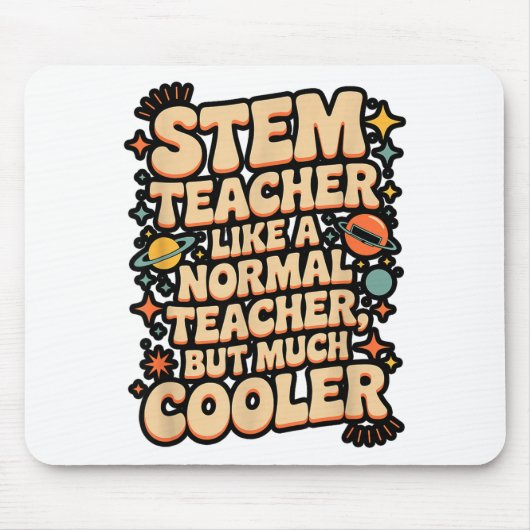 Stem-Lehrer-Definition Lustige Wissenschaft Mathem Mousepad (Vorne)
