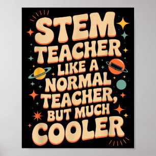 Stem-Lehrer-Definition Lustige Wissenschaft Mathem Poster